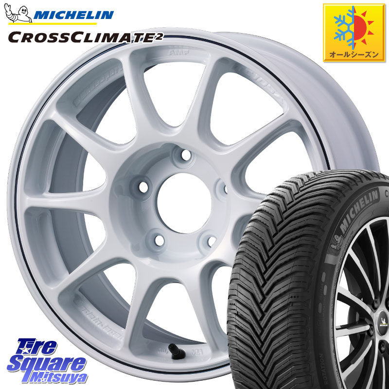 ミシュラン CROSSCLIMATE2 クロスクライメイト2 オールシーズンタイヤ 95V XL 正規 195/65R15WEDS WedsSport TC-105X TC105X グラベル ウェッズ スポーツ ホイール GRAVEL 15インチ 15X7.0J 35 5穴 100 カローラスポーツ｜タイヤスクエアミツヤ
