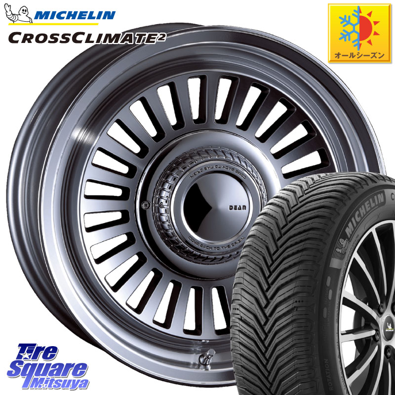 ミシュラン CROSSCLIMATE2 クロスクライメイト2 オールシーズンタイヤ 102V XL 正規 215/65R16CRIMSON DEAN California カリフォルニア 16X7.0J 25 6穴 139.7｜タイヤスクエアミツヤ