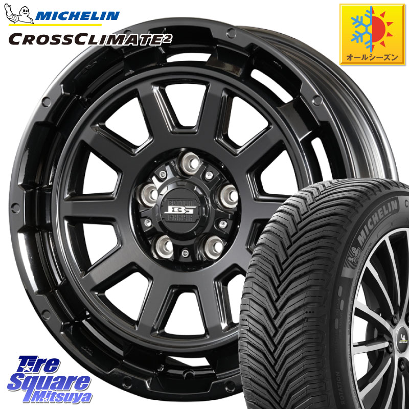 ミシュラン CROSSCLIMATE2 クロスクライメイト2 オールシーズンタイヤ 91V XL 正規 195/55R16 KOSEI ボトムガルシア ディグレ ホイール 16 X 6.5J +38 5穴 114.3