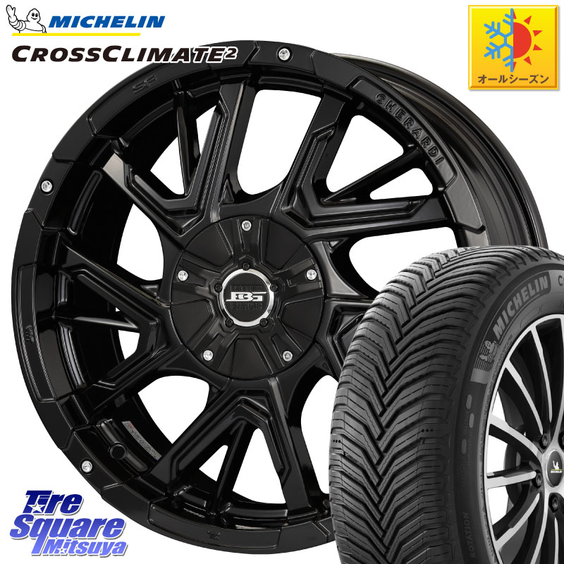ミシュラン CROSSCLIMATE2 クロスクライメイト2 オールシーズンタイヤ 88W XL 正規 205/45R17KOSEI ボトムガルシア ゲラルディ ホイール 17X7.0J 42 5穴 114.3｜タイヤスクエアミツヤ