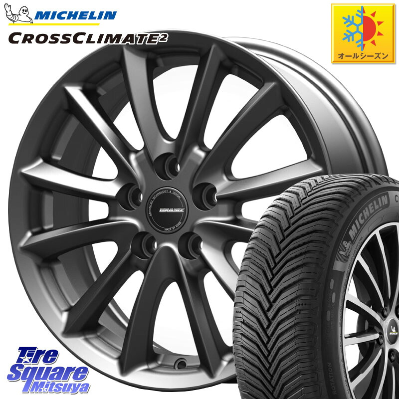 ミシュラン CROSSCLIMATE2 クロスクライメイト2 オールシーズンタイヤ 99V XL 正規 215/55R18 KOSEI クレイシズVS6 QRA801Gホイール 18 X 7.0J +53 5穴 114.3