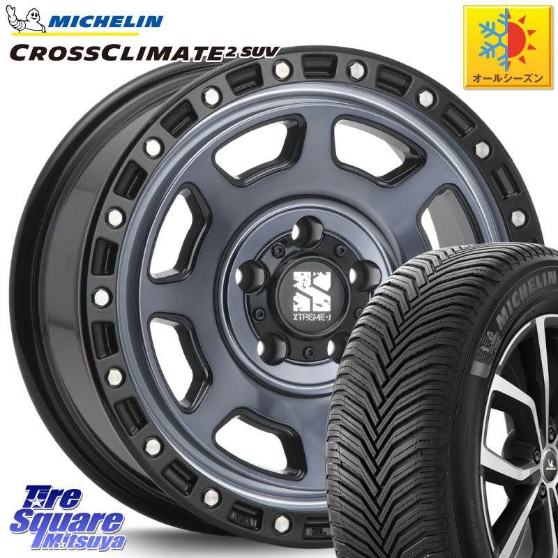 ミシュラン CROSSCLIMATE2 SUV クロスクライメイト2 SUV オールシーズンタイヤ 111H XL 正規 245/65R17 MLJ XJ07 XTREME-J 5H IND エクストリームJ 17インチ 17 X 8.0J +35 5穴 114.3