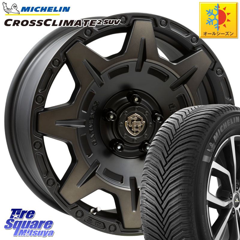 ミシュラン CROSSCLIMATE2 SUV クロスクライメイト2 SUV オールシーズンタイヤ 111H XL 正規 245/65R17WEDS CROSS OVER GARMENTS StyleM 17インチ 17X7.0J 35 5穴 114.3 RAV4 50系 カスタム デリカD:5 D5 カスタムサイズ|タイヤスクエアミツヤ