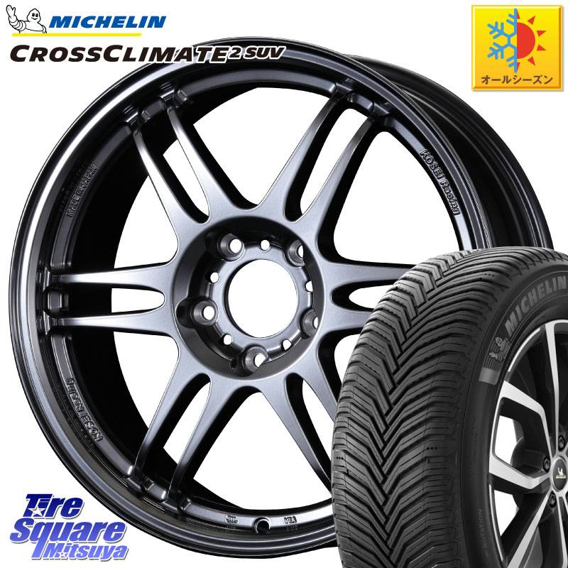 ミシュラン CROSSCLIMATE2 SUV クロスクライメイト2 SUV オールシーズンタイヤ 111H XL 正規 245/65R17 KOSEI 軽量 K-1 Racing.REV K1 レーシング ドット レヴ 17 X 7.0J +42 5穴 114.3