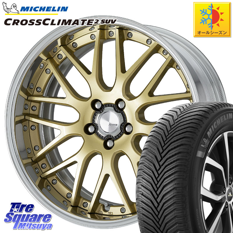 ミシュラン CROSSCLIMATE2 SUV クロスクライメイト2 SUV オールシーズンタイヤ 104W XL 正規 235/50R20WORK Lanvec LM1 O Disk 20インチ 2ピース 20X8.5J 45 5穴 114.3 60系RAV4 CX-60 CX-80 トレイルシーカー ソルテラ RAV4 60系 bZ4X｜タイヤスクエアミツヤ