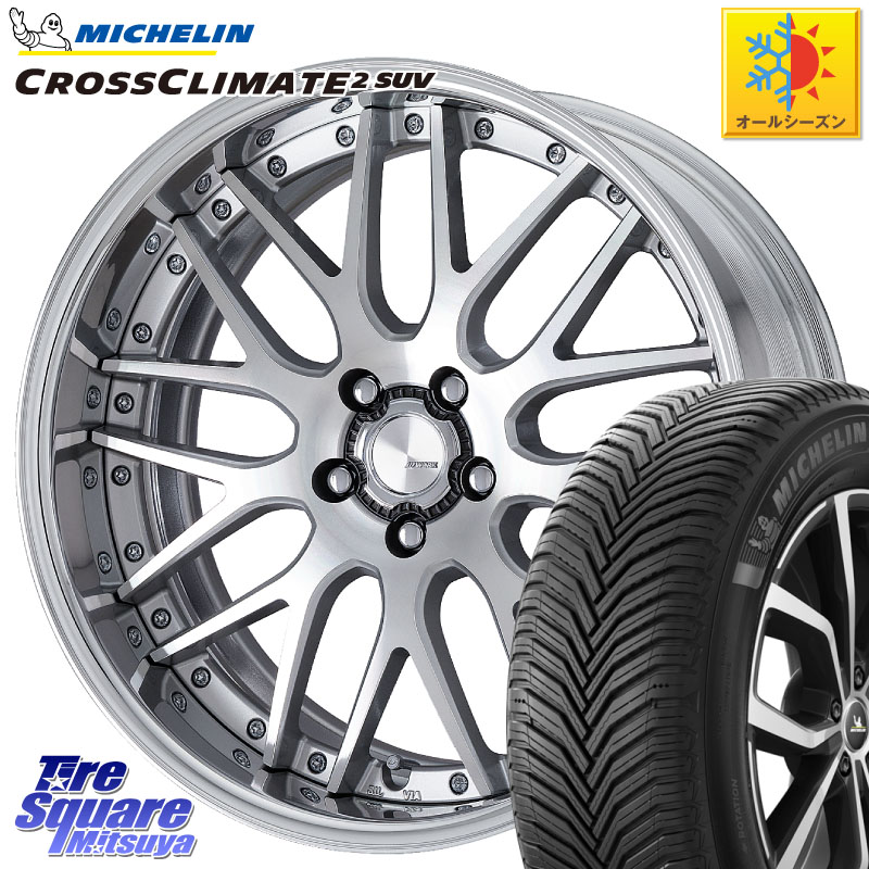 ミシュラン CROSSCLIMATE2 SUV クロスクライメイト2 SUV オールシーズンタイヤ 107V XL 正規 235/60R18WORK Lanvec LM1 O Disk 18インチ 2ピース 18X8.0J 35 5穴 114.3 T33エクストレイル アウトランダーPHEV RAV4 50系 デリカD:5 D5 カスタムサイズ RAV4 60系|タイヤスクエアミツヤ