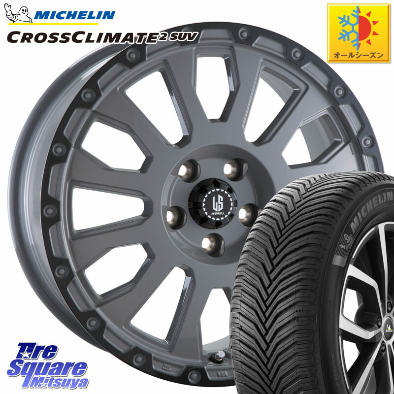 ミシュラン CROSSCLIMATE2 SUV クロスクライメイト2 SUV オールシーズンタイヤ 111H XL 正規 245/65R17 阿部商会 LA STRADA AVENTURA アヴェンチュラ 17インチ 17 X 7.0J +38 5穴 114.3