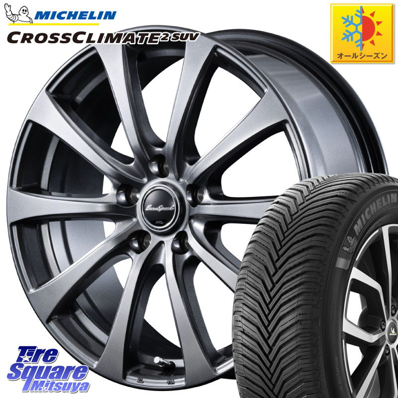 ミシュラン CROSSCLIMATE2 SUV クロスクライメイト2 SUV オールシーズンタイヤ 111H XL 正規 245/65R17MANARAY EuroSpeed G10 平座仕様 ホイール 17インチ MID 17X7.0J 37 5穴 114.3 RAV4 50系 カスタム｜タイヤスクエアミツヤ