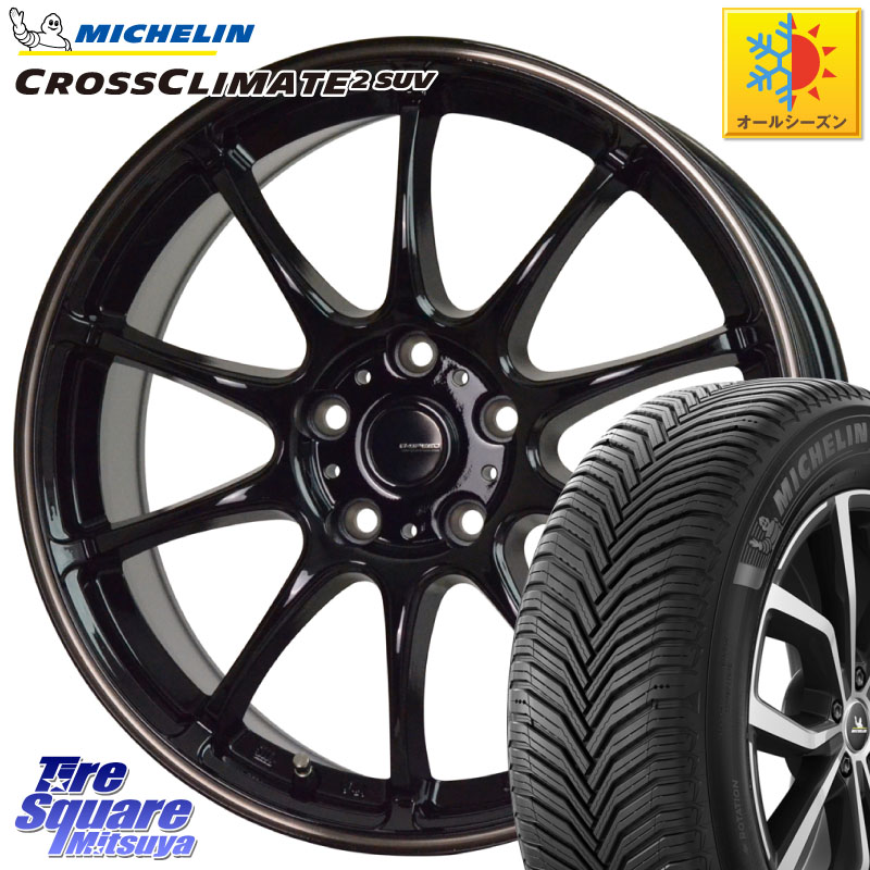 ミシュラン CROSSCLIMATE2 SUV クロスクライメイト2 SUV オールシーズンタイヤ 110V XL 正規 235/65R18 HotStuff G・SPEED P-07 ジー・スピード ホイール 18インチ 18 X 7.5J +48 5穴 114.3