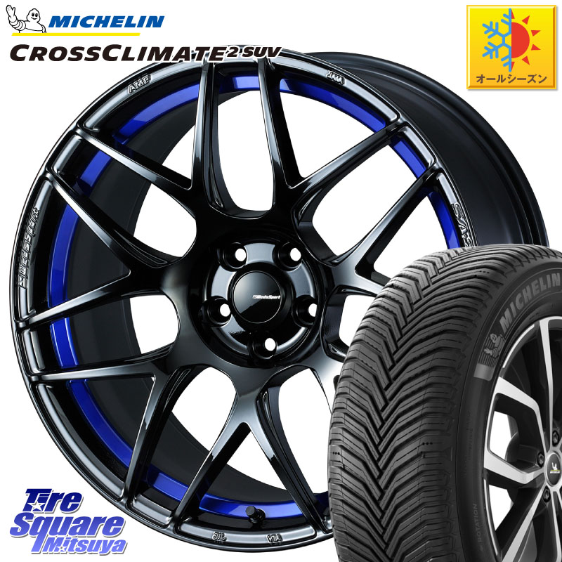 ミシュラン CROSSCLIMATE2 SUV クロスクライメイト2 SUV オールシーズンタイヤ 111H XL 正規 245/65R17WEDS WedsSport SA-27R SA27R ウェッズ スポーツ ホイール 17インチ 17X7.5J 45 5穴 114.3 CX-5 CX5 MAZDA｜タイヤスクエアミツヤ