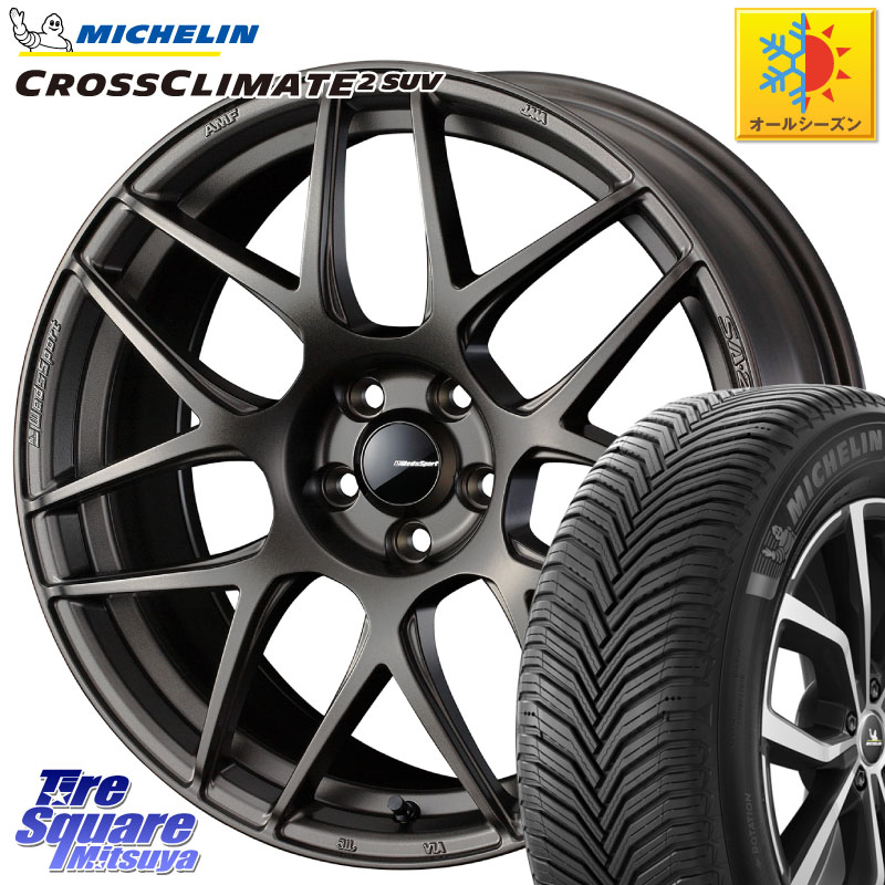 ミシュラン CROSSCLIMATE2 SUV クロスクライメイト2 SUV オールシーズンタイヤ 107V XL 正規 235/60R18WEDS WedsSport SA-27R SA27R ウェッズ スポーツ ホイール 18インチ 18X8.0J 42 5穴 114.3 50系RAV4 60系RAV4 アリアARIYA T33エクストレイル アウトランダーPHEV｜タイヤスクエアミツヤ