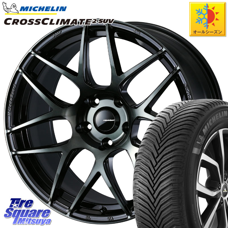 ミシュラン CROSSCLIMATE2 SUV クロスクライメイト2 SUV オールシーズンタイヤ 110V XL 正規 235/65R18 WEDS 74176 SA-27R ウェッズ スポーツ WBC ホイール 18インチ 18 X 8.5J +35 5穴 114.3
