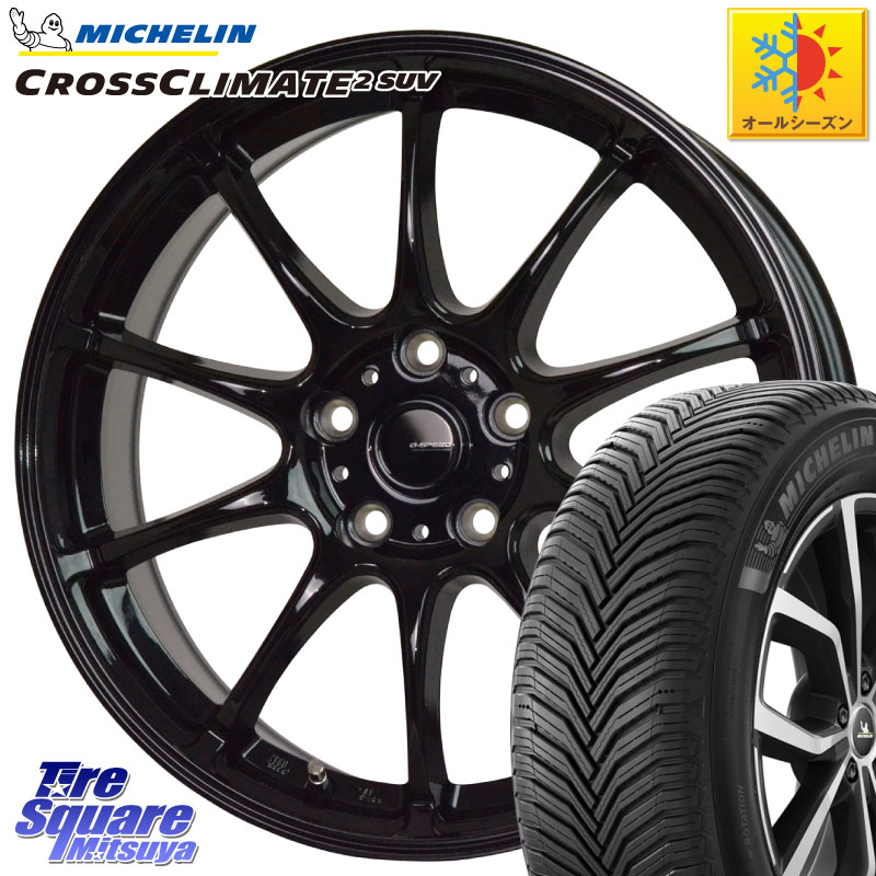 ミシュラン CROSSCLIMATE2 SUV クロスクライメイト2 SUV オールシーズンタイヤ 107V XL 正規 235/60R18 HotStuff G.SPEED G-07 ホイール 18インチ ジースピード 18 X 7.5J +48 5穴 114.3
