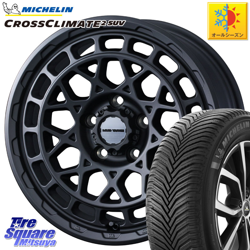 ミシュラン CROSSCLIMATE2 SUV クロスクライメイト2 SUV オールシーズンタイヤ 107V XL 正規 235/60R18 WEDS MUDVANCE X TYPE M ホイール 18インチ マッドヴァンス 18 X 7.5J +35 5穴 114.3 T33エクストレイル アウトランダーPHEV