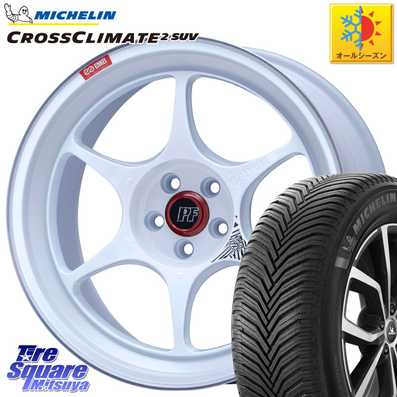 ミシュラン CROSSCLIMATE2 SUV クロスクライメイト2 SUV オールシーズンタイヤ 111H XL 正規 245/65R17 ENKEI エンケイ PerformanceLine PF06 ホイール 17インチ 17 X 7.5J +38 5穴 114.3