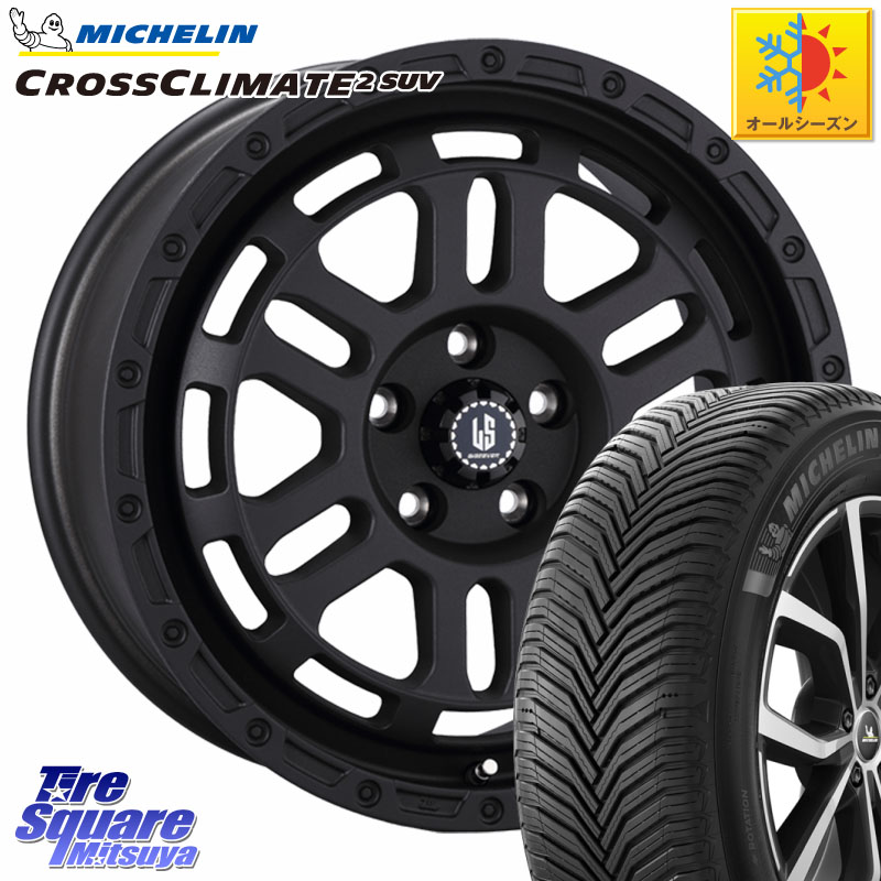 ミシュラン CROSSCLIMATE2 SUV クロスクライメイト2 SUV オールシーズンタイヤ 111H XL 正規 245/65R17 阿部商会 LA STRADA DISCOVER ホイール 17インチ 17 X 7.0J +38 5穴 114.3