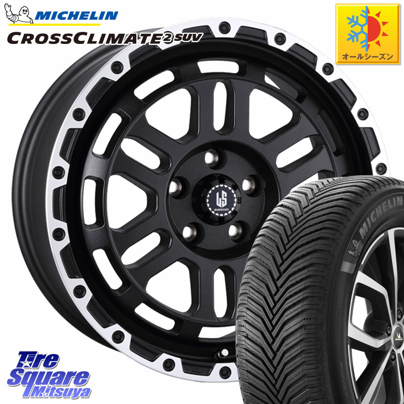 ミシュラン CROSSCLIMATE2 SUV クロスクライメイト2 SUV オールシーズンタイヤ 111H XL 正規 245/65R17阿部商会 LA STRADA DISCOVER ホイール 17インチ 17X7.0J 38 5穴 114.3 RAV4 50系 カスタム デリカD:5 D5 カスタムサイズ|タイヤスクエアミツヤ