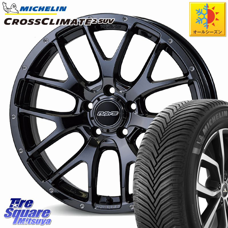ミシュラン CROSSCLIMATE2 SUV クロスクライメイト2 SUV オールシーズンタイヤ 107V XL 正規 235/60R18RAYS 【欠品次回要問合せ】 HOMURA 2X7FA ホイール 18インチ 18X7.5J 45 5穴 114.3 CX-60 CX-80 CX-5 CX5 MAZDA CR-V|タイヤスクエアミツヤ