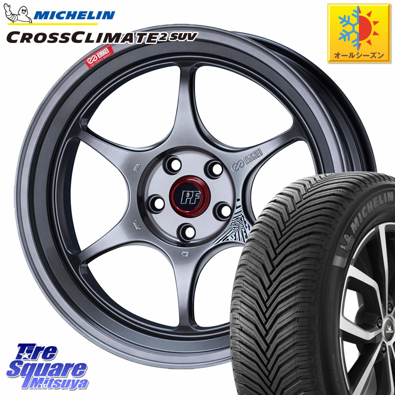 ミシュラン CROSSCLIMATE2 SUV クロスクライメイト2 SUV オールシーズンタイヤ 103H XL VOL 正規 235/50R19ENKEI エンケイ PerformanceLine PF06 シルバー ホイール 19インチ 19X8.5J 42 5穴 114.3 NX レクサス｜タイヤスクエアミツヤ