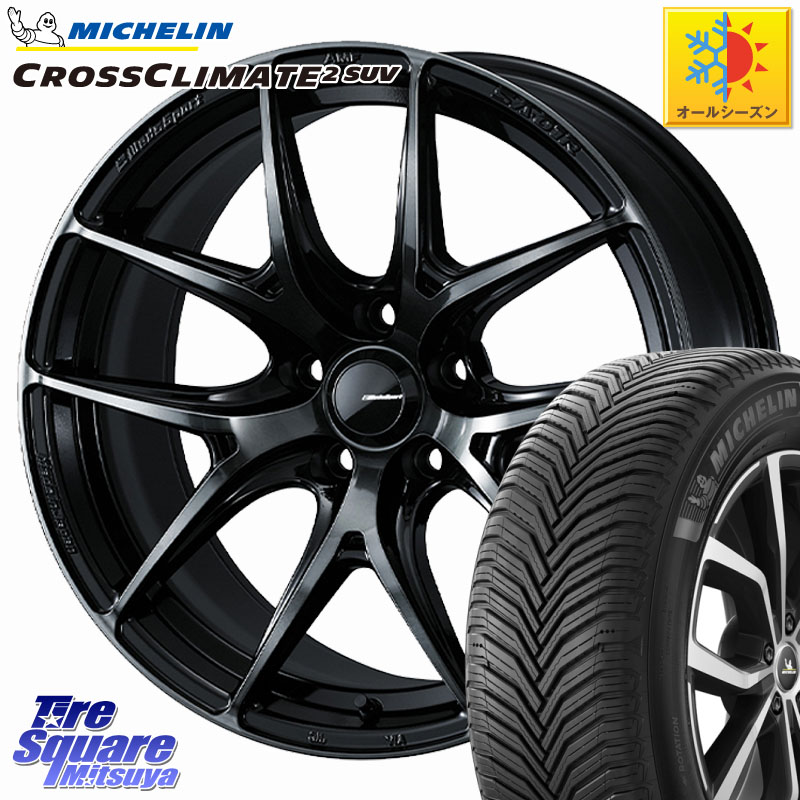 ミシュラン CROSSCLIMATE2 SUV クロスクライメイト2 SUV オールシーズンタイヤ 110V XL 正規 235/65R18 WEDS WedsSport SA-01R ホイール 18インチ ウェッズ スポーツ 18 X 8.5J +35 5穴 114.3