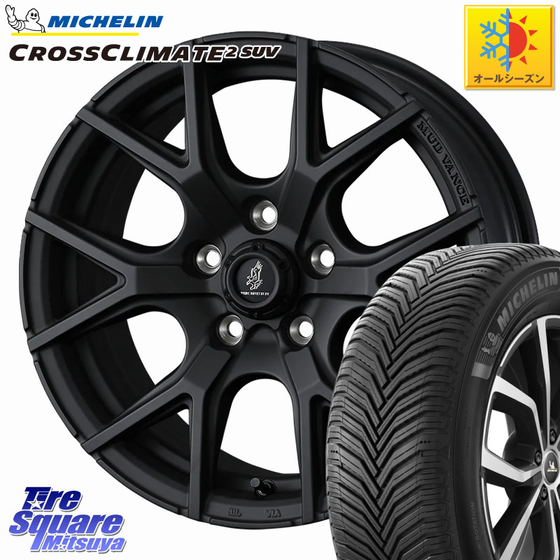 ミシュラン CROSSCLIMATE2 SUV クロスクライメイト2 SUV オールシーズンタイヤ 107V XL 正規 235/60R18 WEDS 【欠品次回05月中旬】 マッドヴァンス MUDVANCE SD ホイール 18インチ 18 X 7.5J +35 5穴 114.3 T33エクストレイル アウトランダーPHEV