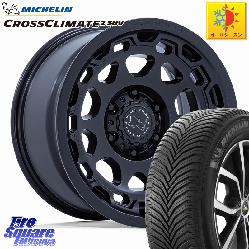 ミシュラン CROSSCLIMATE2 SUV クロスクライメイト2 SUV オールシーズンタイヤ 112H 正規 265/65R17 BLACK RHINO CONGO コンゴ ホイール 17インチ ブラックライノ 17 X 8.5J +35 6穴 139.7 トライトンGSR