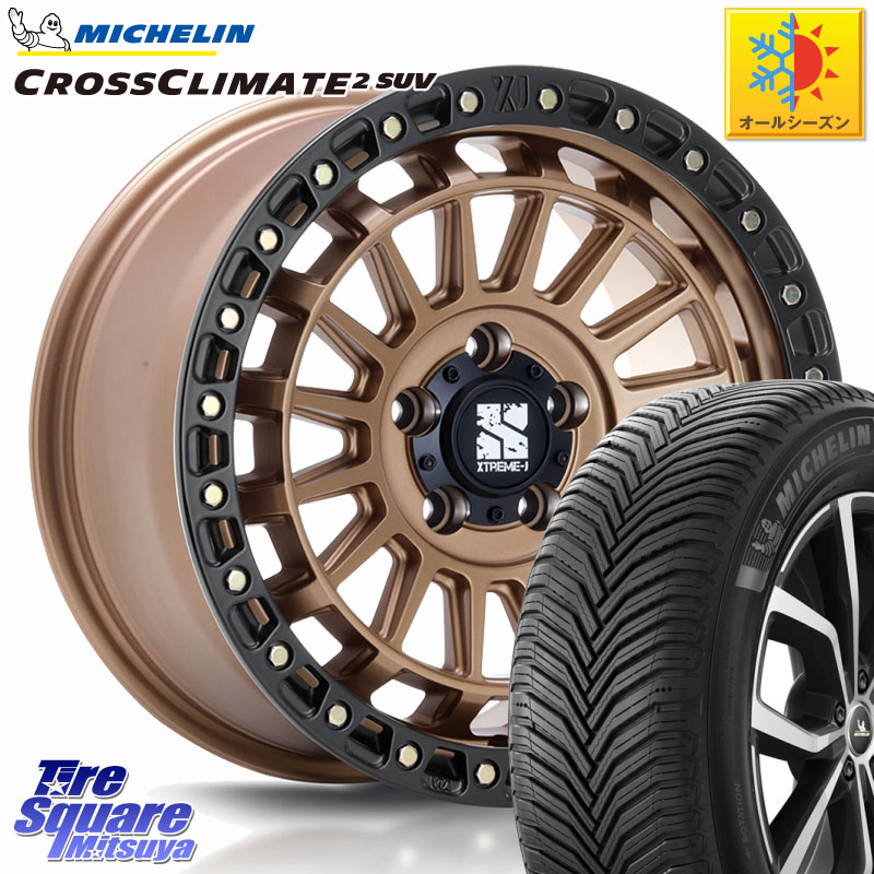 ミシュラン CROSSCLIMATE2 SUV クロスクライメイト2 SUV オールシーズンタイヤ 110V XL 正規 235/65R18 MLJ XJ08 XTREME-J ホイール 18インチ 18 X 8.0J +40 5穴 114.3 133,090円