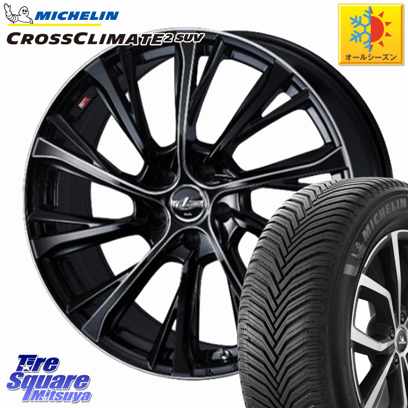 ミシュラン CROSSCLIMATE2 SUV クロスクライメイト2 SUV オールシーズンタイヤ 107Y XL 正規 255/50R19 WEDS LEONIS JG レオニスJG ホイール 19インチ 19 X 8.0J +43 5穴 114.3