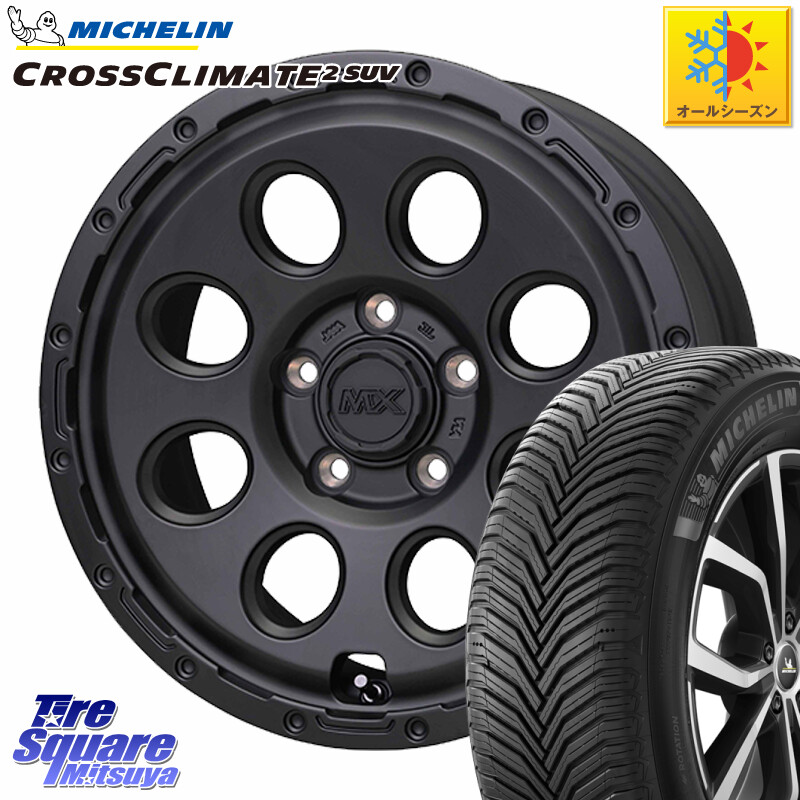 ミシュラン CROSSCLIMATE2 SUV クロスクライメイト2 SUV オールシーズンタイヤ 111H XL 正規 245/65R17HotStuff MAD CROSS RECON マッドクロス リーコン ホイール 17インチ 17X7.5J 38 5穴 114.3 RAV4 50系 カスタム デリカD:5 D5 カスタムサイズ|タイヤスクエアミツヤ
