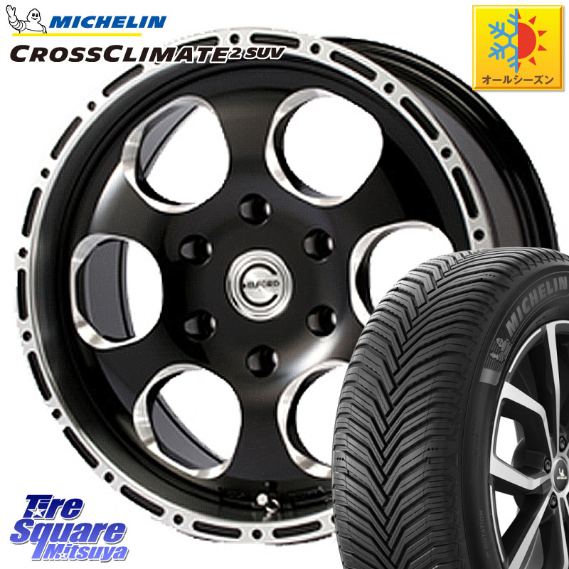 ミシュラン CROSSCLIMATE2 SUV クロスクライメイト2 SUV オールシーズンタイヤ 112H 正規 265/65R17 MEIWA Blood Stock One Piece ホイール 17インチ 17 X 8.0J +30 6穴 139.7 トライトンGSR