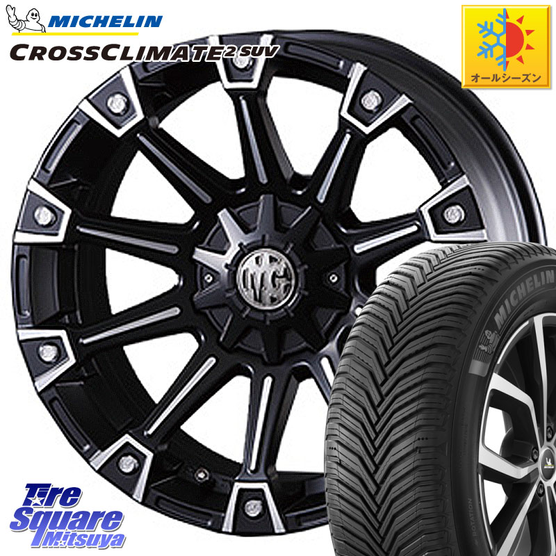 ミシュラン CROSSCLIMATE2 SUV クロスクライメイト2 SUV オールシーズンタイヤ 105V XL 正規 255/45R20CRIMSON クリムソン MONSTER モンスター ホイール 20インチ 20X8.5J(US) 22 6穴 139.7 EXPRES｜タイヤスクエアミツヤ