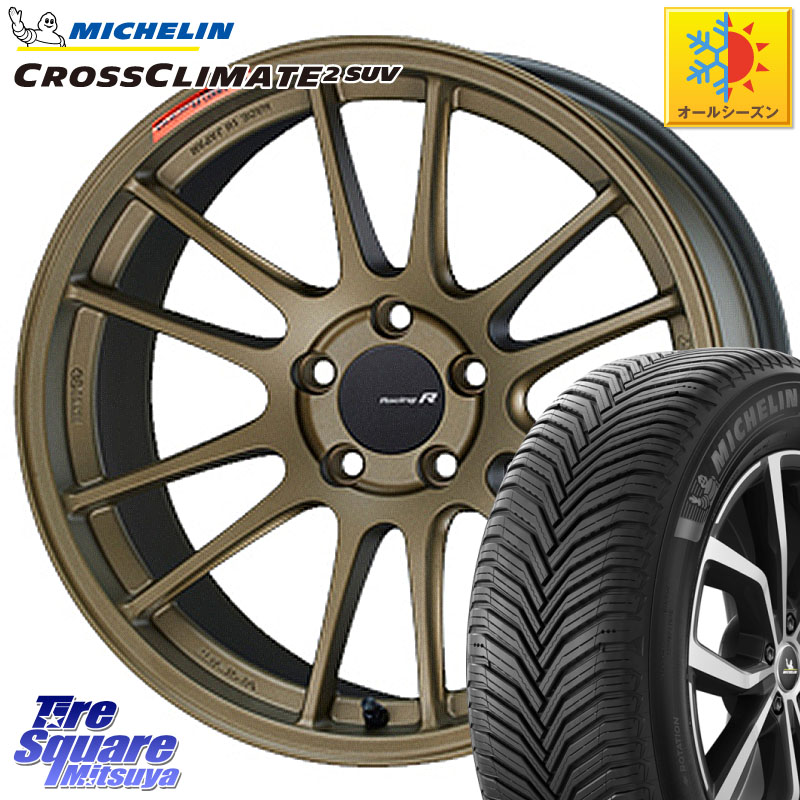 ミシュラン CROSSCLIMATE2 SUV クロスクライメイト2 SUV オールシーズンタイヤ 107V XL 正規 235/60R18ENKEI エンケイ Racing Revolution GTC01RR ホイール 18X8.0J 45 5穴 114.3 CX-60 CX-80 CR-V｜タイヤスクエアミツヤ