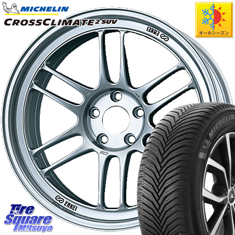 ミシュラン CROSSCLIMATE2 SUV クロスクライメイト2 SUV オールシーズンタイヤ 107V XL 正規 235/60R18ENKEI エンケイ Racing RPF1 SILVER ホイール 18X8.5J 30 5穴 114.3 デリカD:5 D5 カスタムサイズ|タイヤスクエアミツヤ