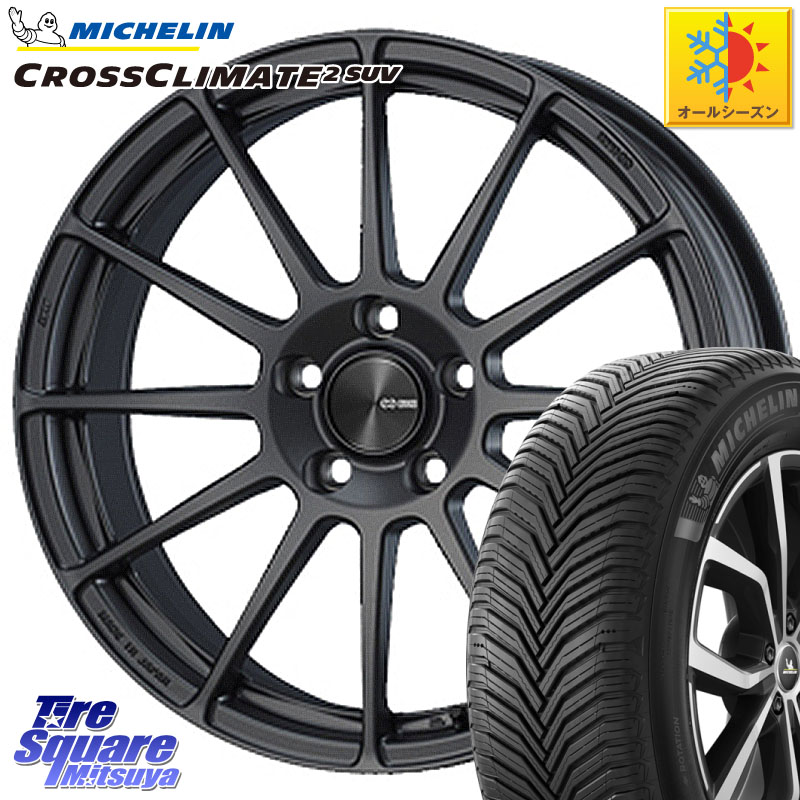 ミシュラン CROSSCLIMATE2 SUV クロスクライメイト2 SUV オールシーズンタイヤ 107V XL 正規 235/60R18 ENKEI エンケイ PerformanceLine PF03 (MD) ホイール 18 X 7.5J +48 5穴 114.3