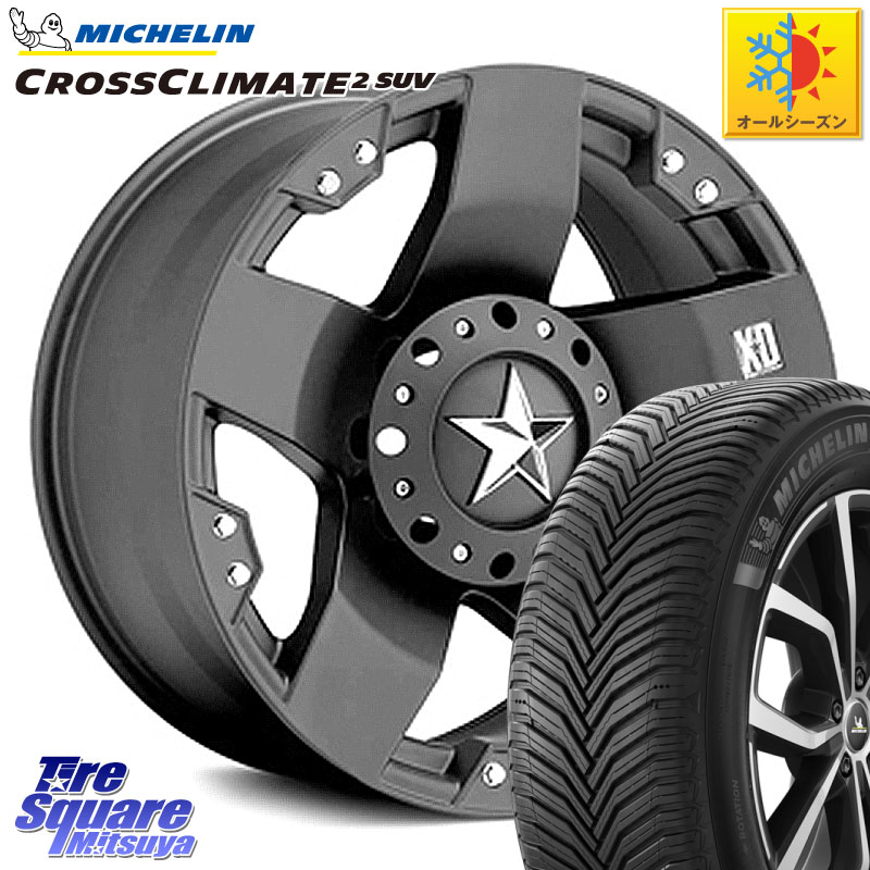 ミシュラン CROSSCLIMATE2 SUV クロスクライメイト2 SUV オールシーズンタイヤ 112H 正規 265/65R17 KMC XD775ROCKSTAR ホイール 17インチ ロックスター 17 X 8.0J +10 6穴 139.7