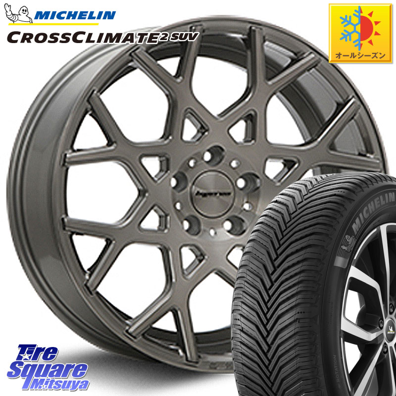 ミシュラン CROSSCLIMATE2 SUV クロスクライメイト2 SUV オールシーズンタイヤ 107Y XL 正規 255/50R19MLJ huperion ハイペリオン CVZ ホイール 19インチ 19X8.5J 35 5穴 114.3 アウトランダーPHEV|タイヤスクエアミツヤ