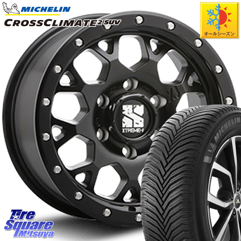 ミシュラン CROSSCLIMATE2 SUV クロスクライメイト2 SUV オールシーズンタイヤ 112H 正規 265/65R17 MLJ XJ04 XTREME-J エクストリームJ ホイール 17インチ 17 X 8.0J +20 6穴 139.7 GUN125ハイラックスHILUX 150系ランドクルーザープラド トライトンGSR
