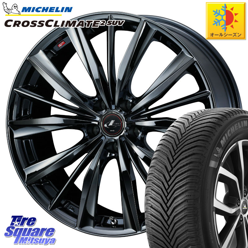 ミシュラン CROSSCLIMATE2 SUV クロスクライメイト2 SUV オールシーズンタイヤ 103H XL VOL 正規 235/50R19 WEDS レオニス VX BMC1 ウェッズ Leonis ホイール 19インチ 19 X 8.0J +48 5穴 114.3 CX-5 CX-8 BT5レガシィアウトバック SL系フォレスター