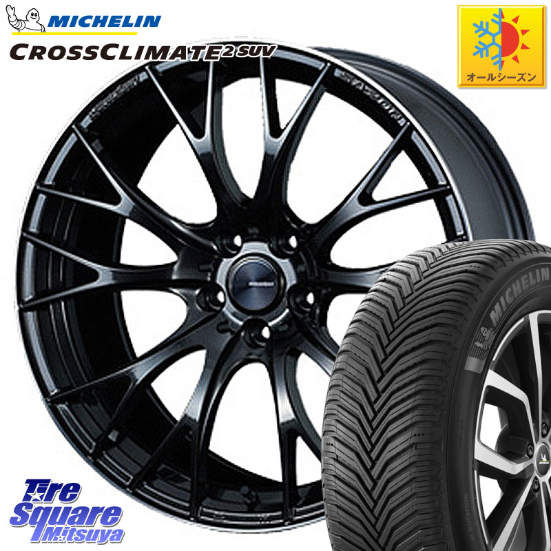 ミシュラン CROSSCLIMATE2 SUV クロスクライメイト2 SUV オールシーズンタイヤ 107Y XL 正規 255/50R19 WEDS 72783 SA-20R SA20R ウェッズ スポーツ ホイール 19インチ 19 X 8.5J +38 5穴 114.3 アウトランダーPHEV