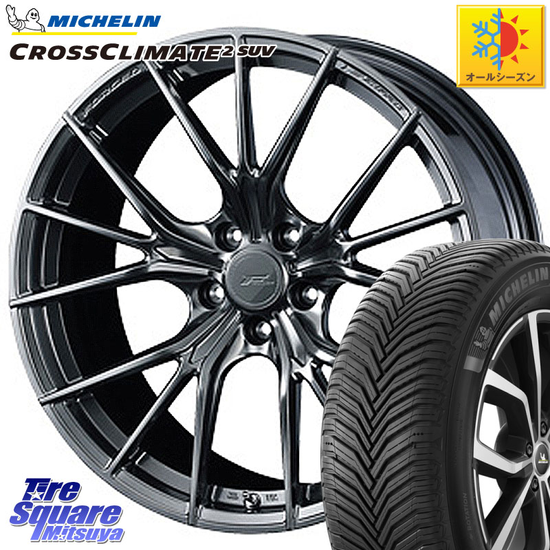 ミシュラン CROSSCLIMATE2 SUV クロスクライメイト2 SUV オールシーズンタイヤ 107Y XL 正規 255/50R19 WEDS F ZERO FZ-1 FZ1 鍛造 FORGED ホイール19インチ エフゼロ 19 X 8.0J +48 5穴 114.3
