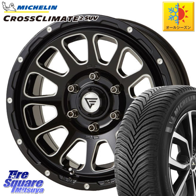 ミシュラン CROSSCLIMATE2 SUV クロスクライメイト2 SUV オールシーズンタイヤ 112H 正規 265/65R17 DELTA FORCE デルタフォース オーバル 6穴 ホイール 17インチ 17 X 8.0J +20 6穴 139.7 GUN125ハイラックスHILUX 150系ランドクルーザープラド トライトンGSR
