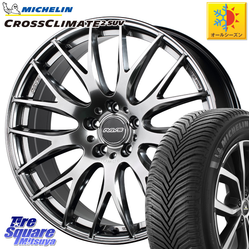 ミシュラン CROSSCLIMATE2 SUV クロスクライメイト2 SUV オールシーズンタイヤ 110V XL 正規 235/65R18 RAYS 【欠品次回8~9月】 レイズ HOMURA 2X9Plus 18インチ 18 X 7.5J +45 5穴 114.3