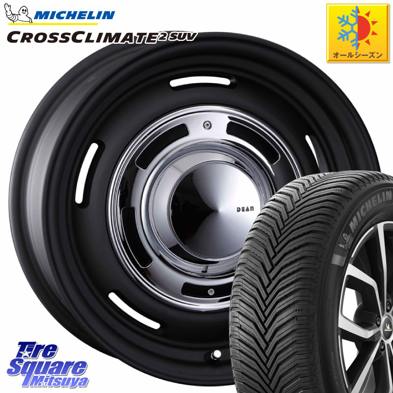 ミシュラン CROSSCLIMATE2 SUV クロスクライメイト2 SUV オールシーズンタイヤ 112H 正規 265/65R17 CRIMSON ディーン クロスカントリー ブラック 17インチ 17 X 8.0J +20 6穴 139.7 GUN125ハイラックスHILUX 150系ランドクルーザープラド トライトンGSR