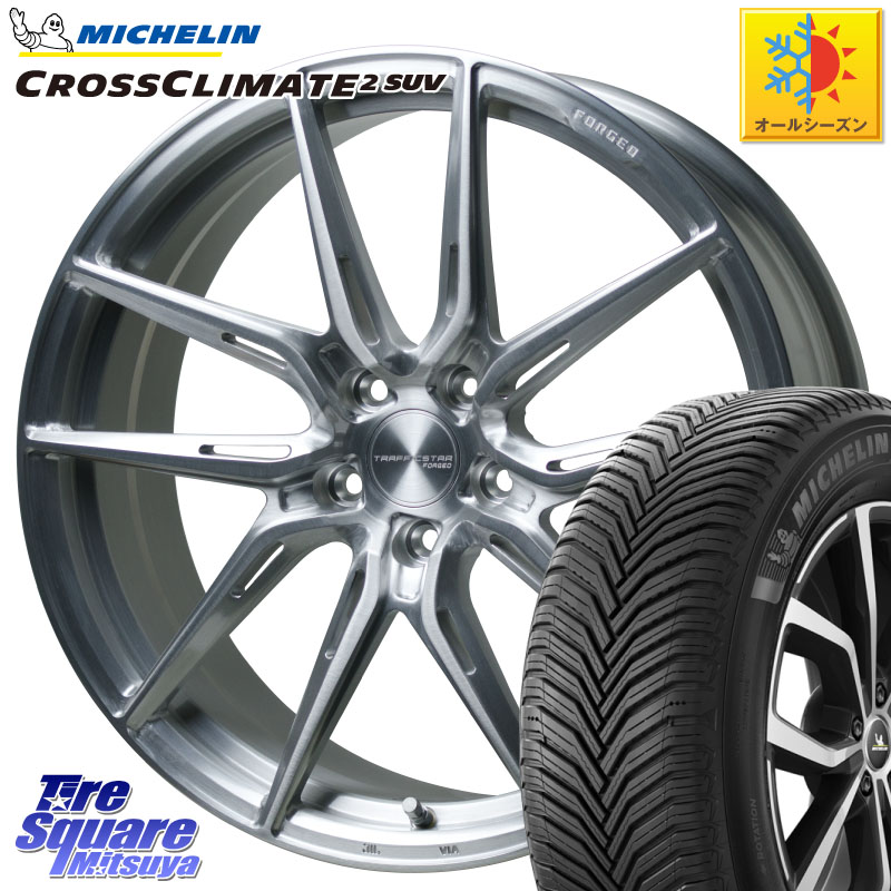 ミシュラン CROSSCLIMATE2 SUV クロスクライメイト2 SUV オールシーズンタイヤ 101H XL VOL 正規 255/40R20 HotStuff TSF-02 BRS トラフィックスターフォージド 20インチ 20 X 8.5J +38 5穴 114.3