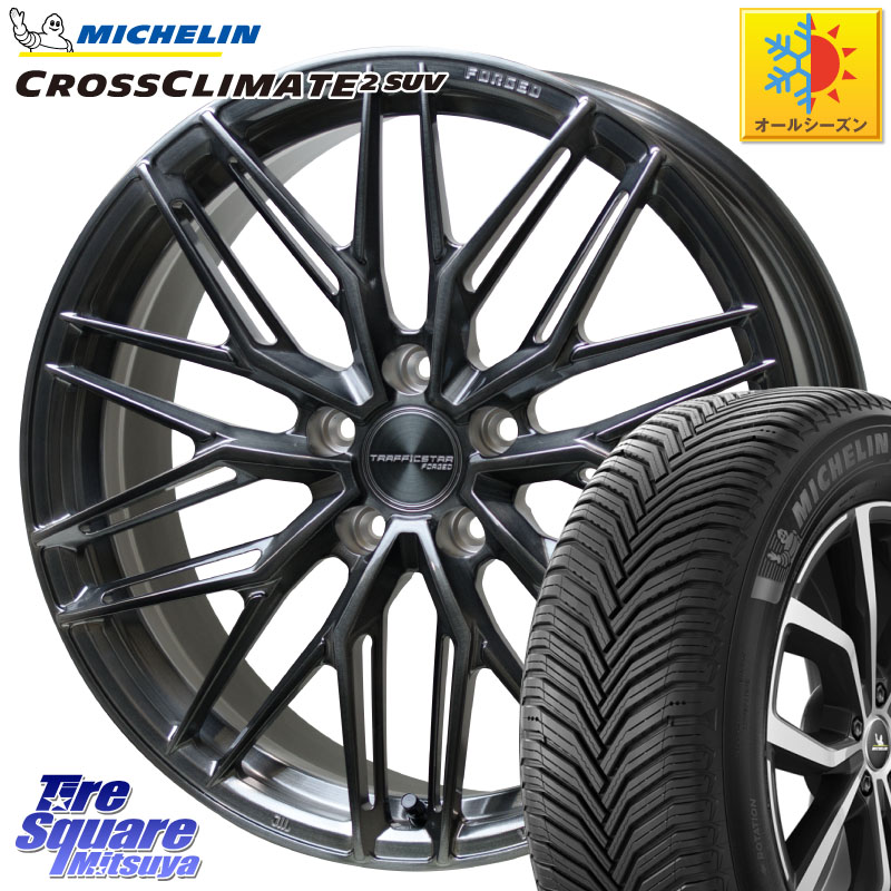 ミシュラン CROSSCLIMATE2 SUV クロスクライメイト2 SUV オールシーズンタイヤ 101H XL VOL 正規 255/40R20 HotStuff TSF-03 BRSC トラフィックスターフォージド 20インチ 20 X 8.5J +38 5穴 114.3