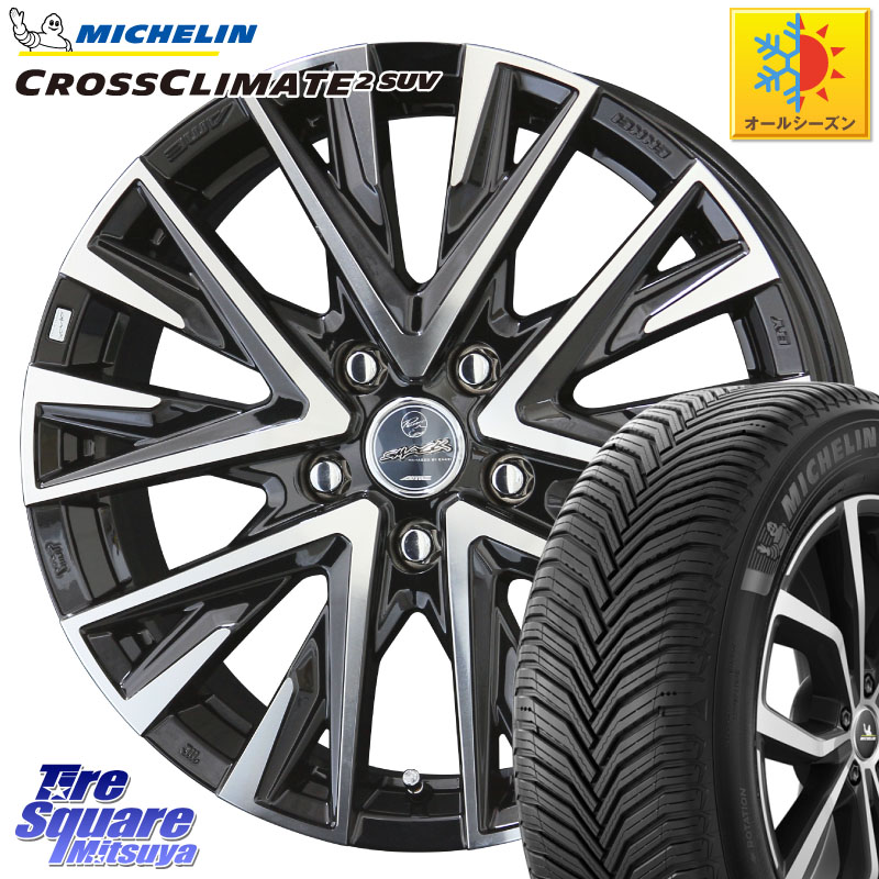 ミシュラン CROSSCLIMATE2 SUV クロスクライメイト2 SUV オールシーズンタイヤ 107V XL 正規 235/60R18 KYOHO 【欠品次回3月末】スマック レジーナ SMACK LEGINA ホイール 18 X 7.5J +48 5穴 114.3