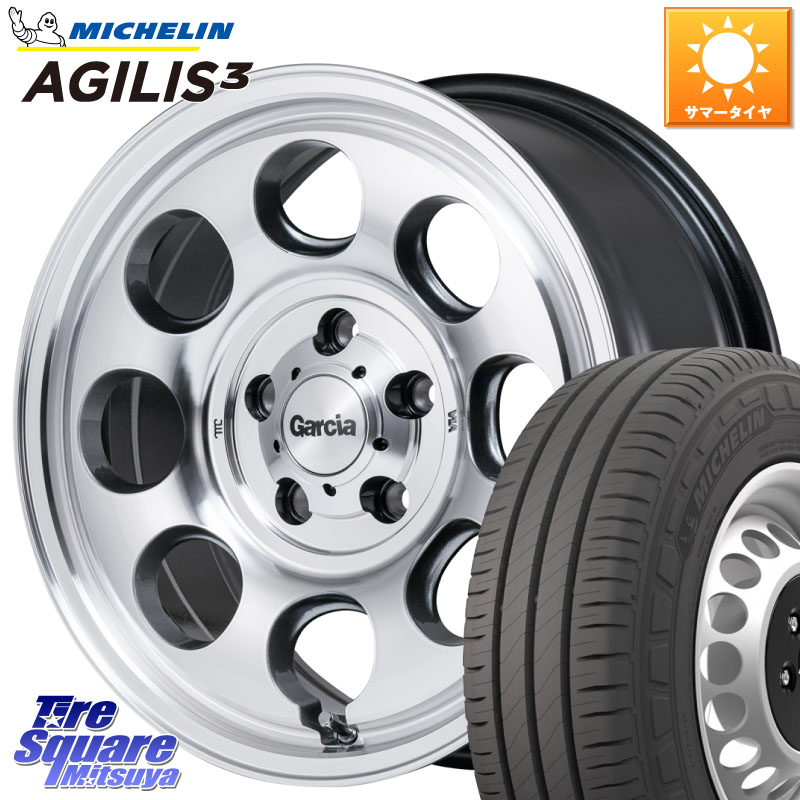 MANARAY MID Garcia Palm8 ガルシア パーム8 PO JIMNY ホイール 16インチ 16 X 5.5J +20 5穴 139.7 ミシュラン アジリス3 AGILIS3 正規品 サマータイヤ 109/107 215/65R16 109*107 ジムニー専用(要オーバーフェンダー等)