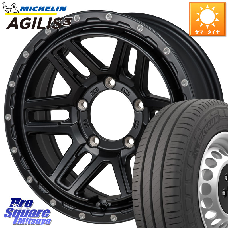 MONZA HI-BLOCK ERDE ※インセット-5 ホイール 16インチ 16 X 6.0J +0 5穴 139.7 ミシュラン アジリス3 AGILIS3 正規品 サマータイヤ 109/107 215/65R16 109*107 ジムニー専用(要オーバーフェンダー等) ジムニ－シエラ・ノマド(カスタム) 109,445円