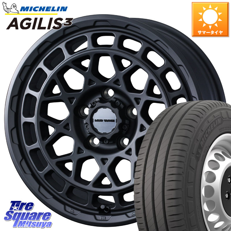 WEDS MUDVANCE X TYPE M ホイール 16インチ マッドヴァンス 16 X 7.0J +35 5穴 114.3 ミシュラン アジリス3 AGILIS3 正規品 サマータイヤ 109/107 215/65R16 109*107