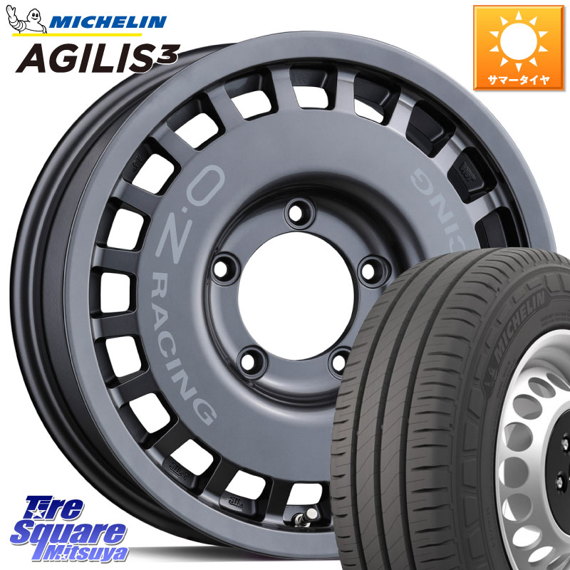 OZ Rally Racing 4x4 ラリーレーシング ジムニーシエラ用 ※インセット-5 ホイール 16インチ 16 X 6.0J +0 5穴 139.7 ミシュラン アジリス3 AGILIS3 正規品 サマータイヤ 109/107 215/65R16 109*107 ジムニー専用(要オーバーフェンダー等) ジムニ－シエラ・ノマド(カス 128,235円
